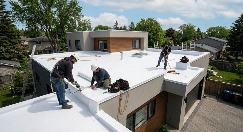 Flat Roof Installation project example